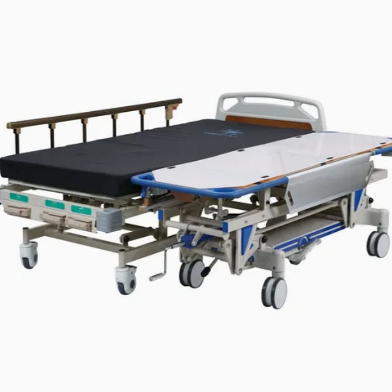 Carro de camilla de transferencia hidráulica multifunción para hospital, carro de transporte médico móvil para pacientes