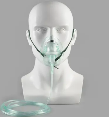 Uso adulto ISO13485 del conector universal de la tubería de la máscara de oxígeno de la máscara médica del oxígeno aprobado